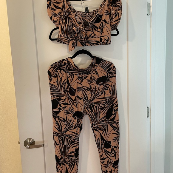 Nude Palm print set - Picture 2 of 2